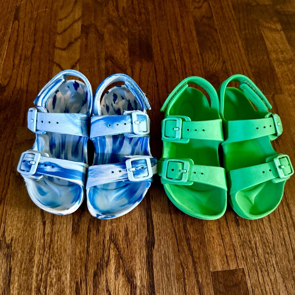 Cat & Jack Blue and Green Kids Sandals